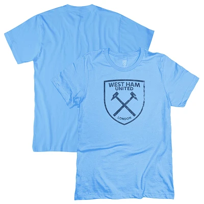 Men's 1863FC Light Blue West Ham United Mono Badge T-Shirt