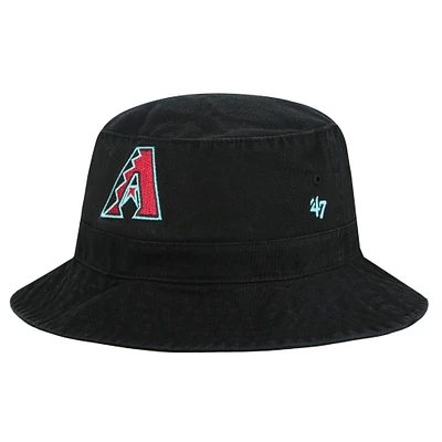 Men's '47 Black Arizona Diamondbacks Primary Logo Bucket Hat
