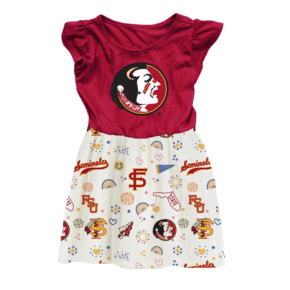 Toddler Wes & Willy Garnet Florida State Seminoles Vault Princess Dress