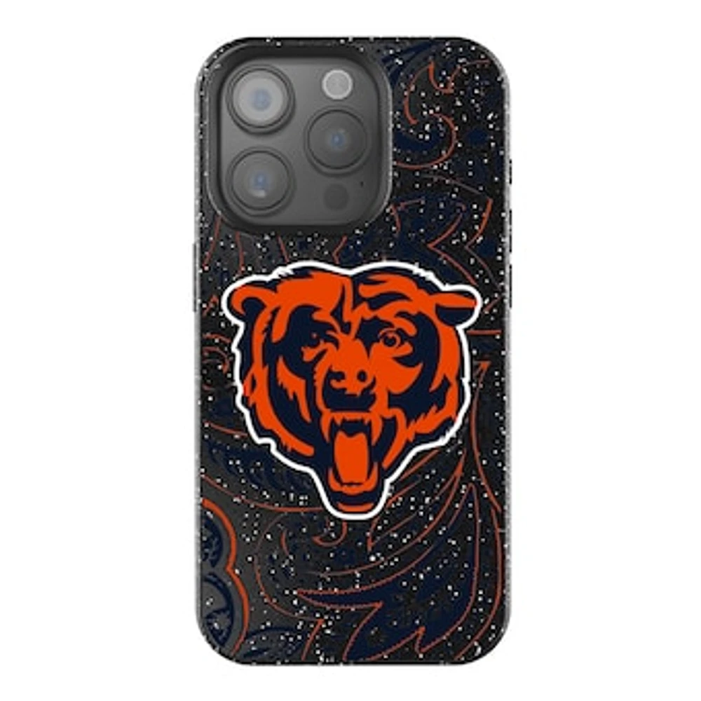 Keyscaper Chicago Bears Paisley Bling iPhone Case