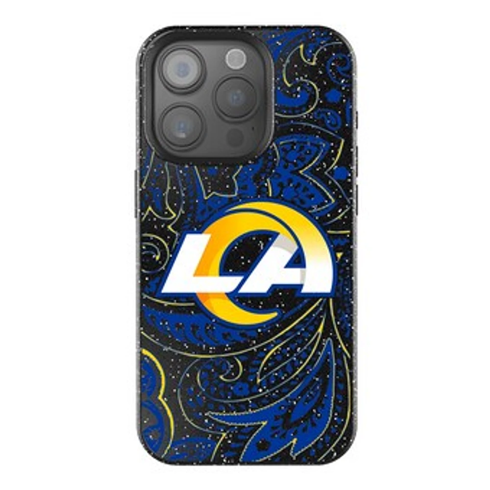 Keyscaper Los Angeles Rams Paisley Bling iPhone Case