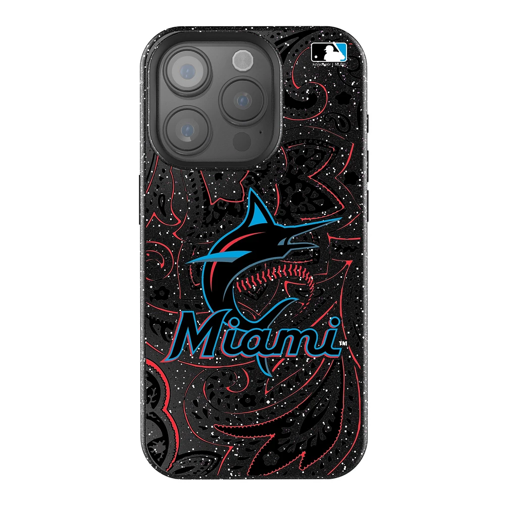 Keyscaper Miami Marlins Paisley Bling iPhone Case