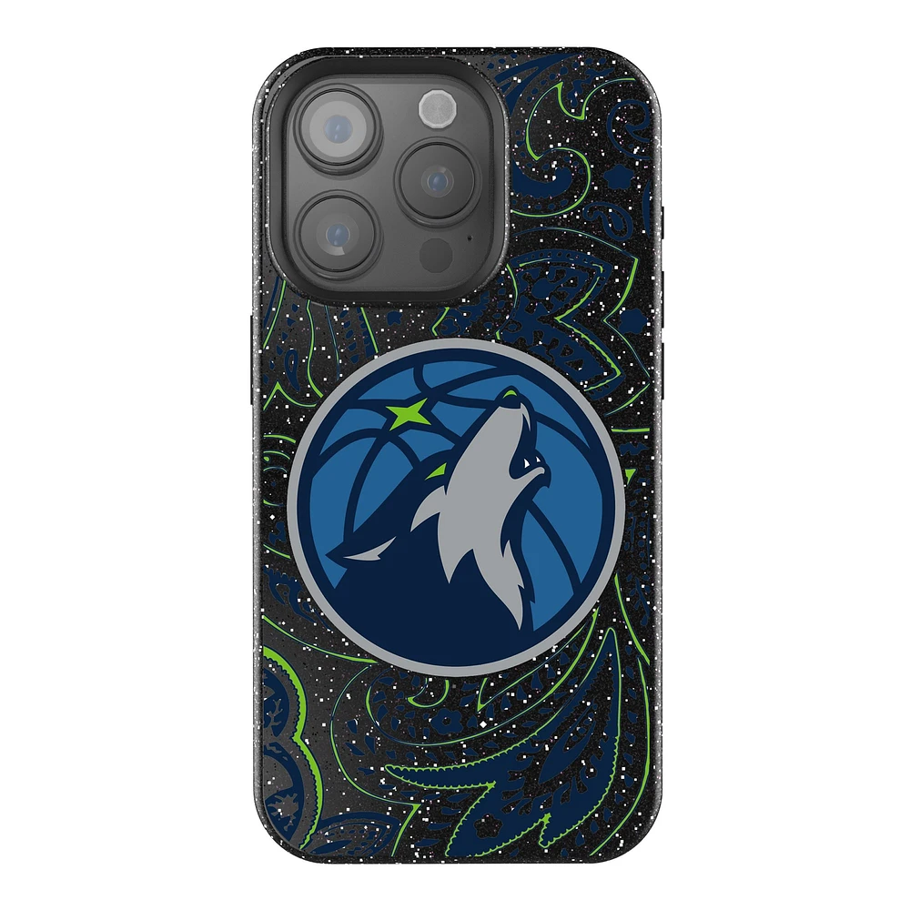 Keyscaper Minnesota Timberwolves Paisley Bling iPhone Case