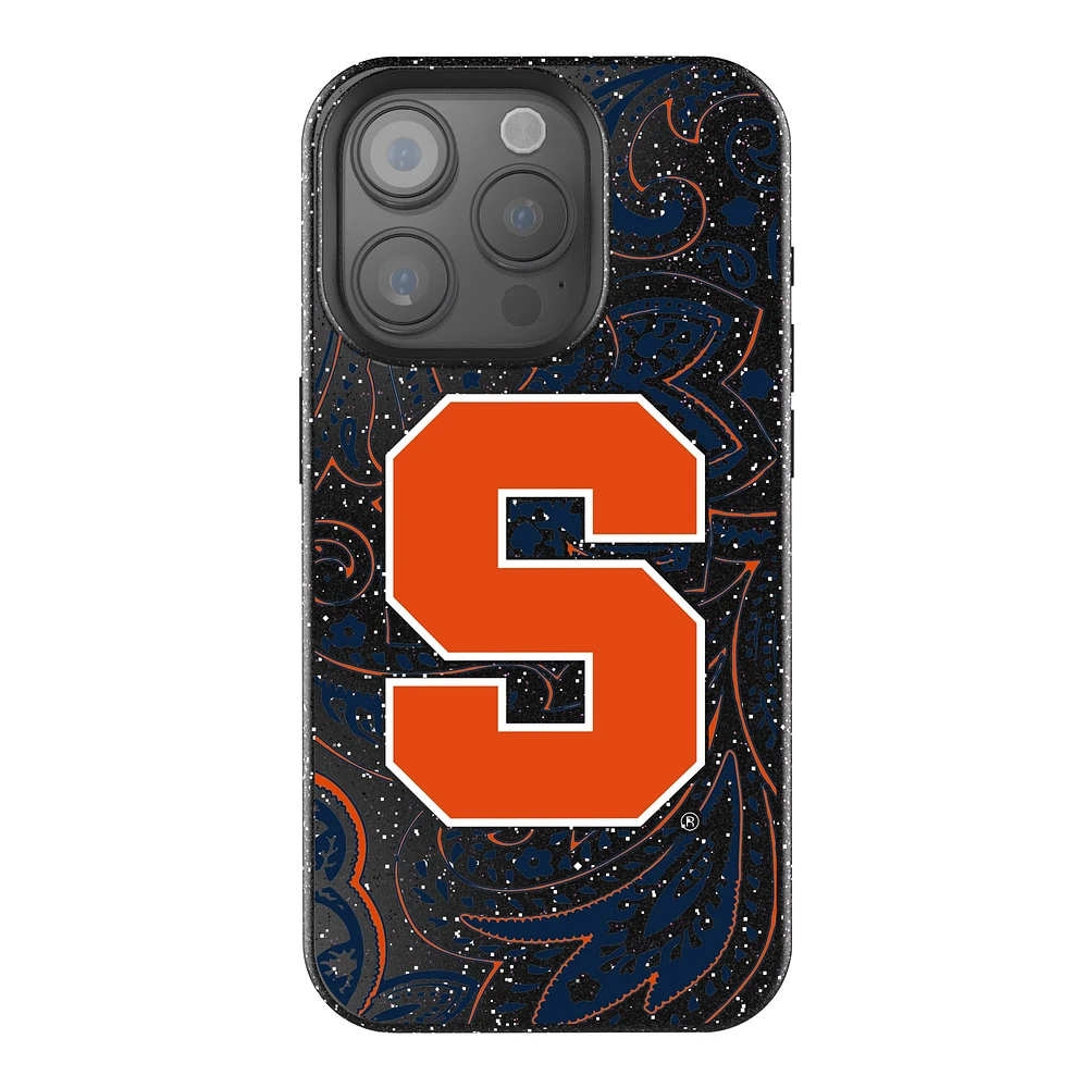 Keyscaper Syracuse Orange Paisley Bling iPhone Case