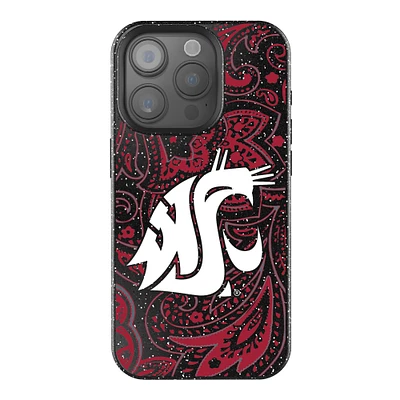 Keyscaper Washington State Cougars Paisley Bling iPhone Case