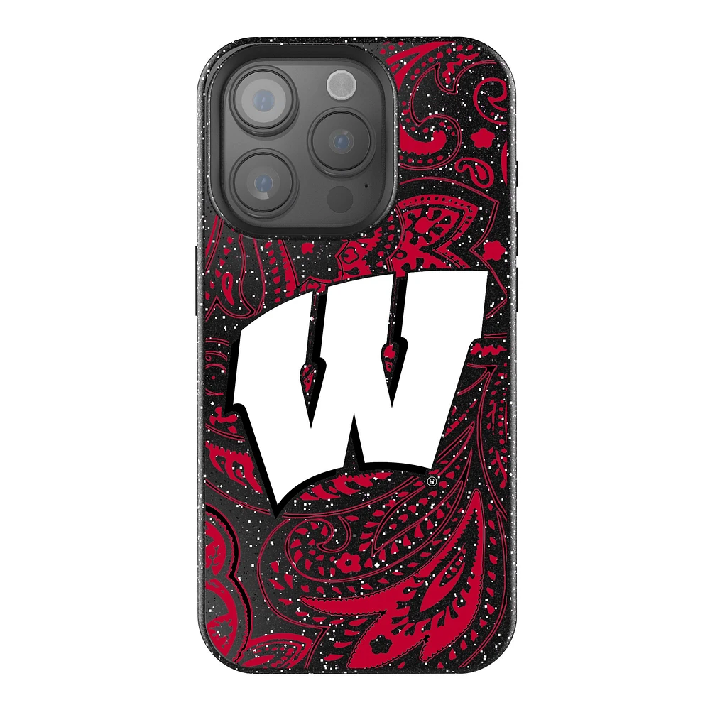 Keyscaper Wisconsin Badgers Paisley Bling iPhone Case