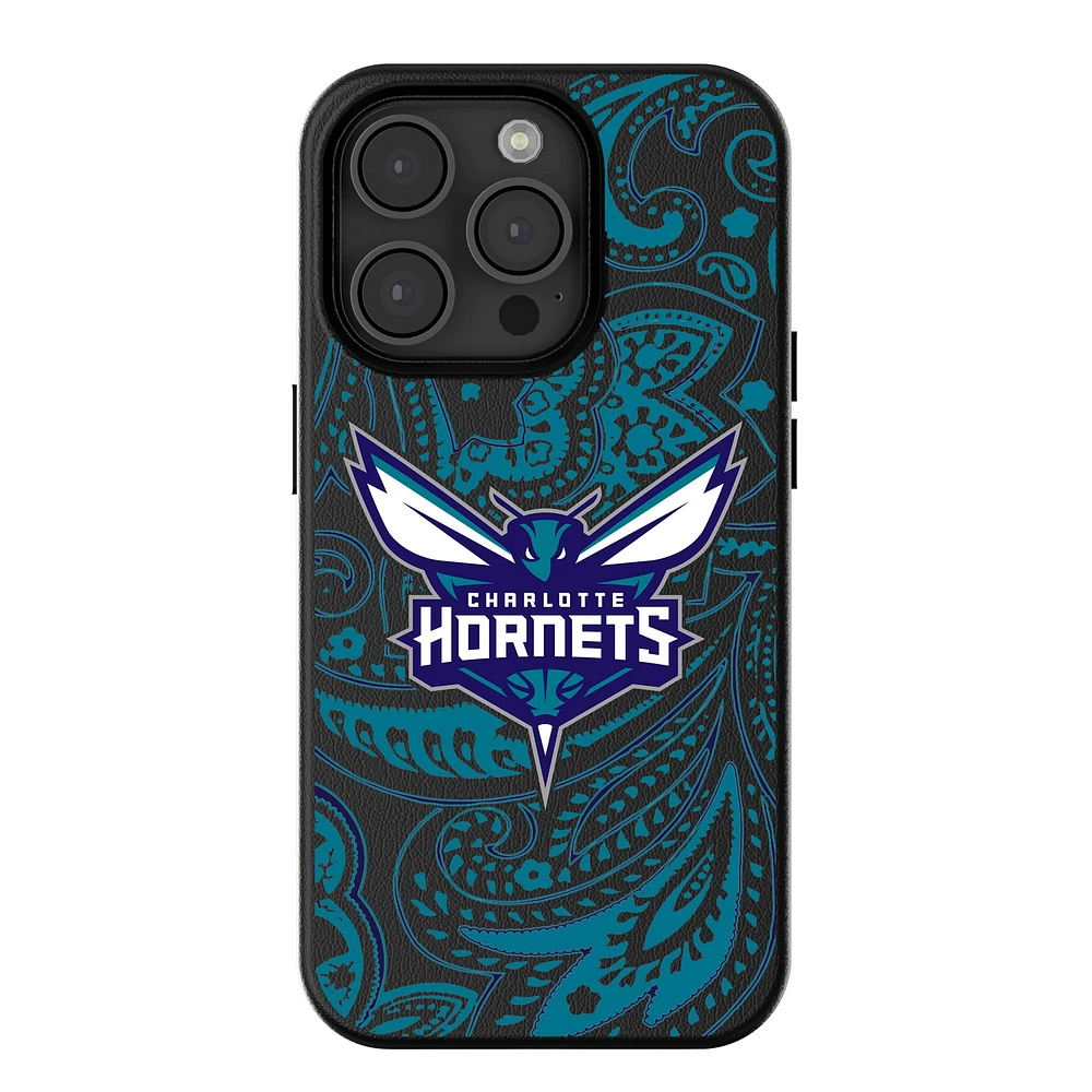 Keyscaper Charlotte Hornets Paisley iPhone Magnetic Bump Case