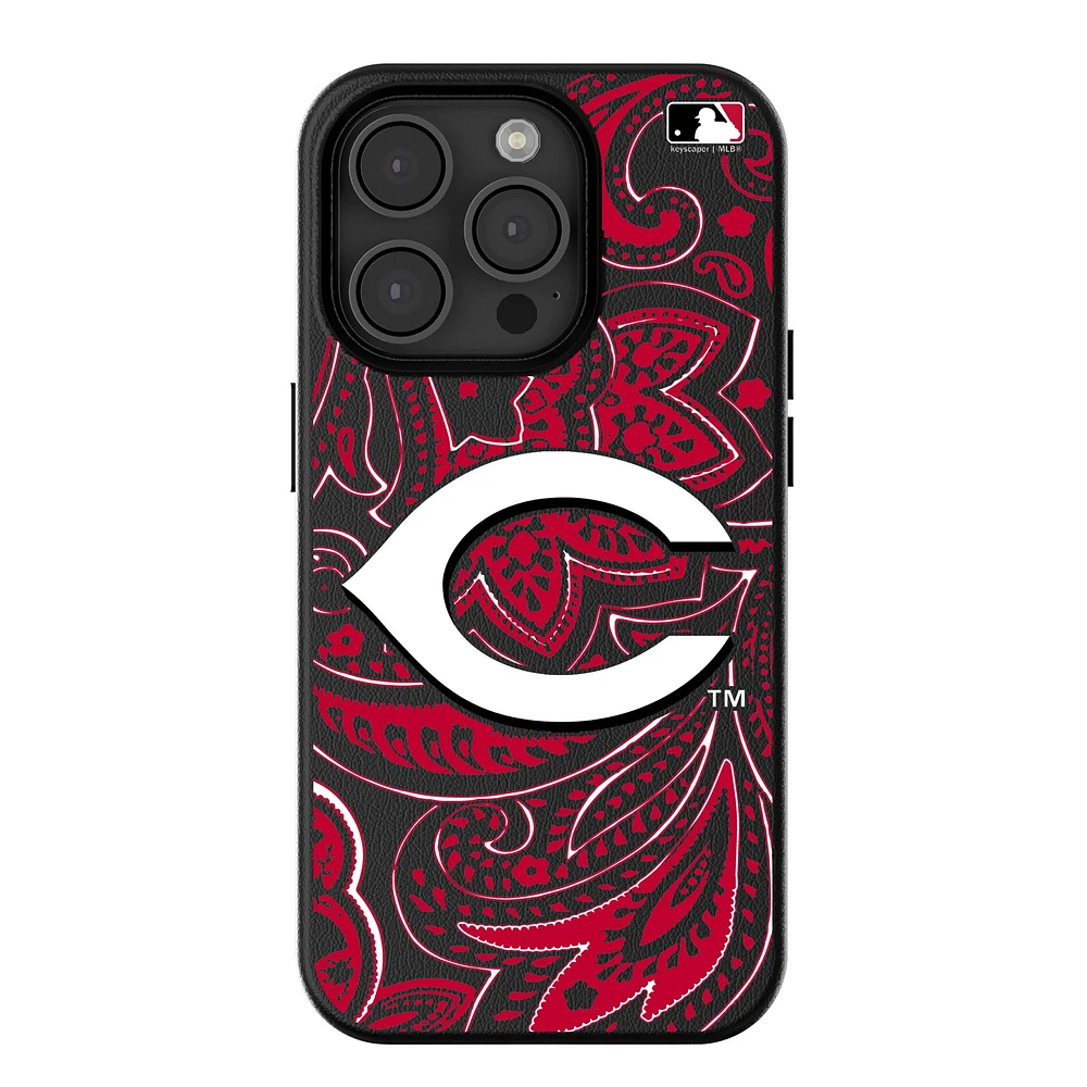 Keyscaper Cincinnati Reds Paisley iPhone Magnetic Bump Case