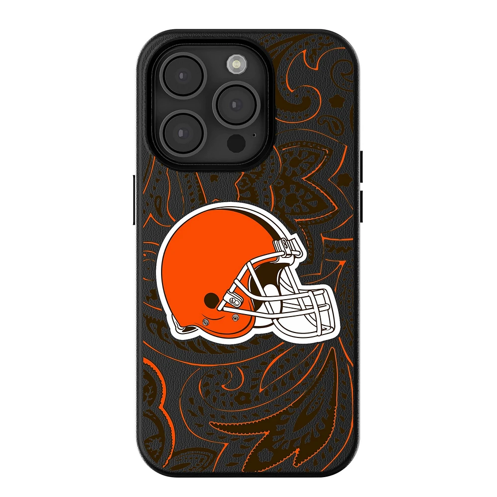 Keyscaper Cleveland Browns Paisley iPhone Magnetic Bump Case