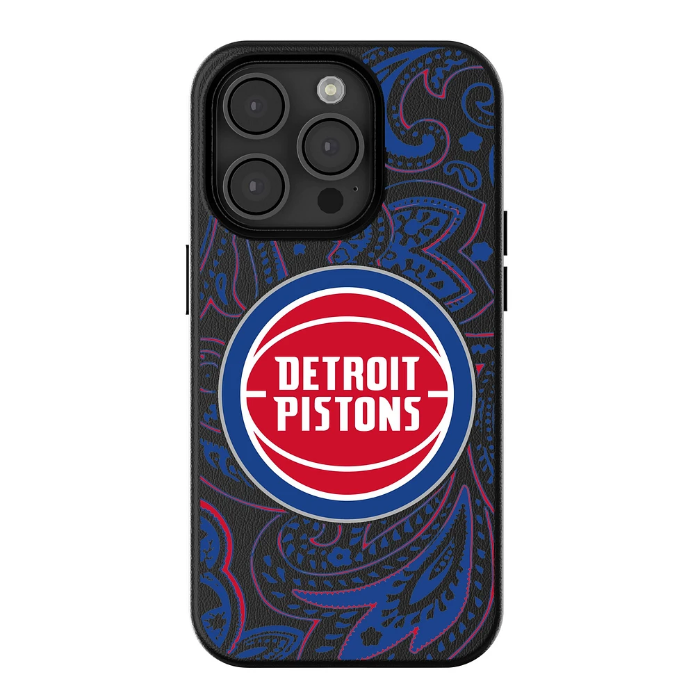Keyscaper Detroit Pistons Paisley iPhone Magnetic Bump Case