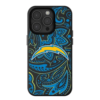 Keyscaper Los Angeles Chargers Paisley iPhone Magnetic Bump Case