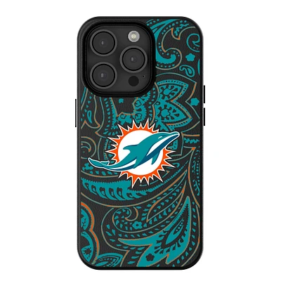 Keyscaper Miami Dolphins Paisley iPhone Magnetic Bump Case