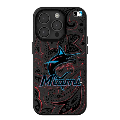 Keyscaper Miami Marlins Paisley iPhone Magnetic Bump Case