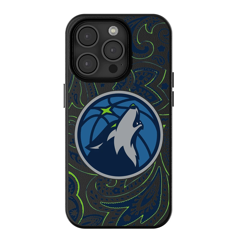 Keyscaper Minnesota Timberwolves Paisley iPhone Magnetic Bump Case