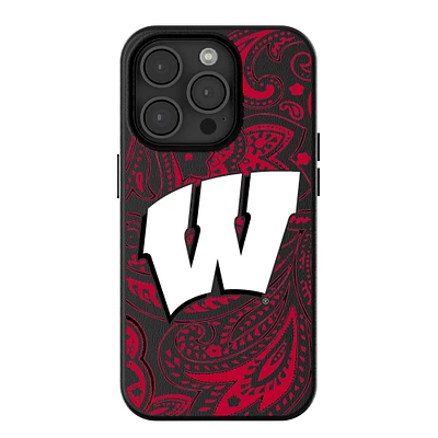Keyscaper Wisconsin Badgers Paisley iPhone Magnetic Bump Case