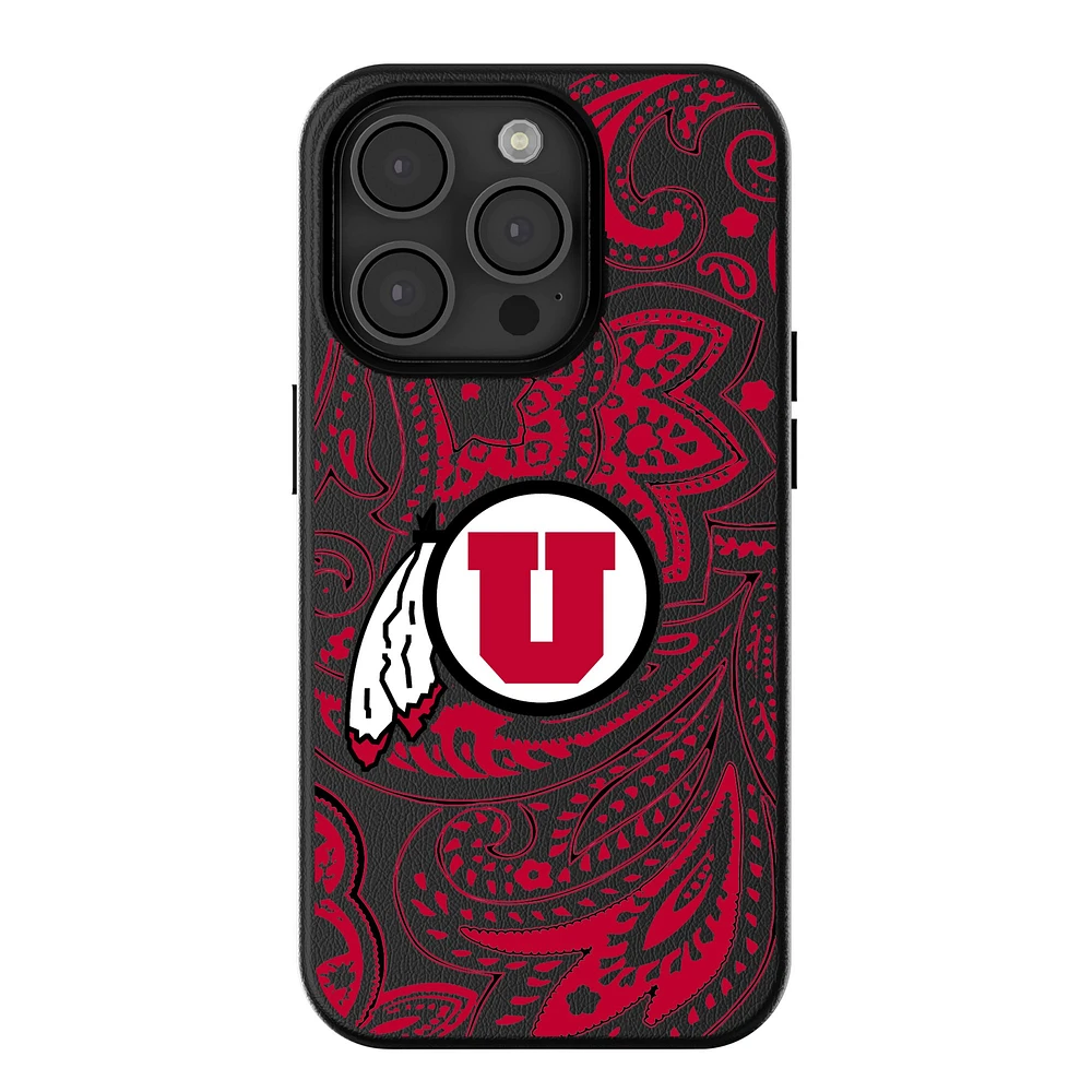 Keyscaper Utah Utes Paisley iPhone Magnetic Bump Case
