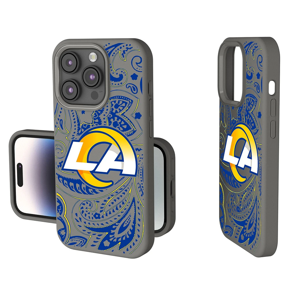 Los Angeles Rams Paisley iPhone Soft Touch Case