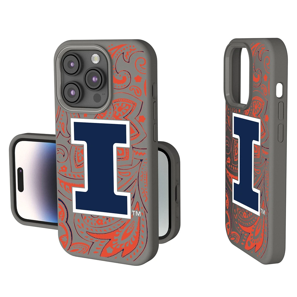 Illinois Fighting Illini Paisley iPhone Soft Touch Case