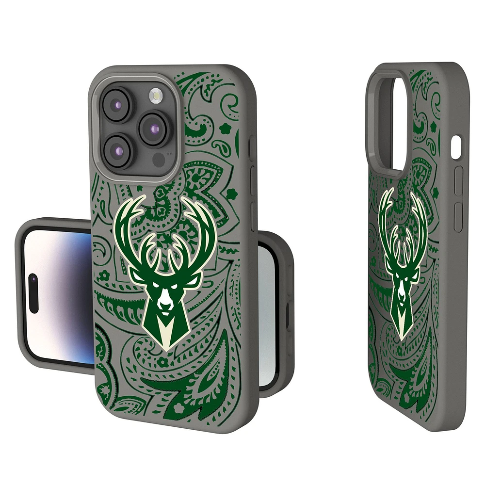 Milwaukee Bucks Paisley iPhone Soft Touch Case
