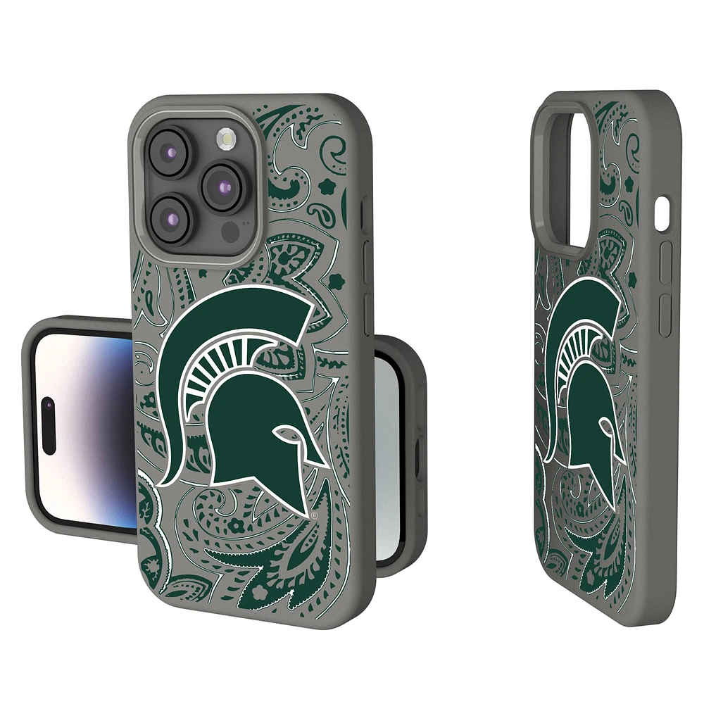 Michigan State Spartans Paisley iPhone Soft Touch Case
