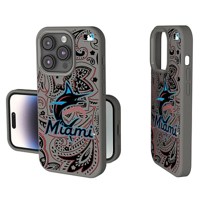 Miami Marlins Paisley iPhone Soft Touch Case