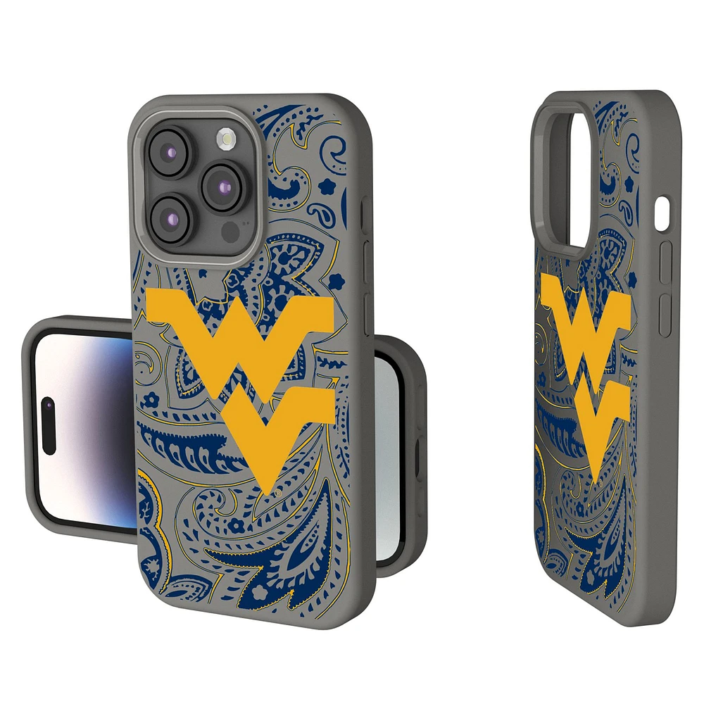 West Virginia Mountaineers Paisley iPhone Soft Touch Case
