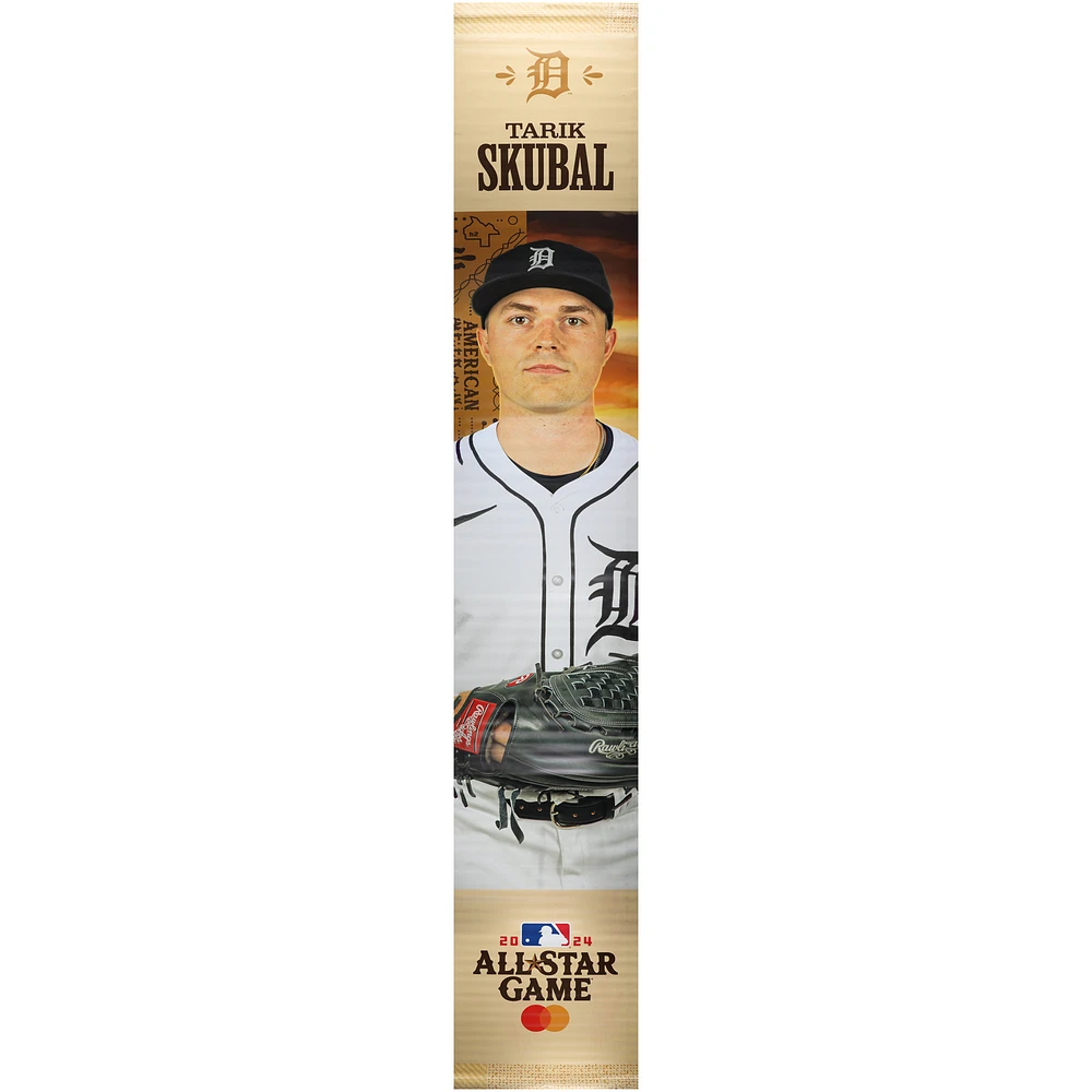 Tarik Skubal Detroit Tigers Autographed Event-Used 18'4" x 3'1" 2024 MLB All-Star Game Banner