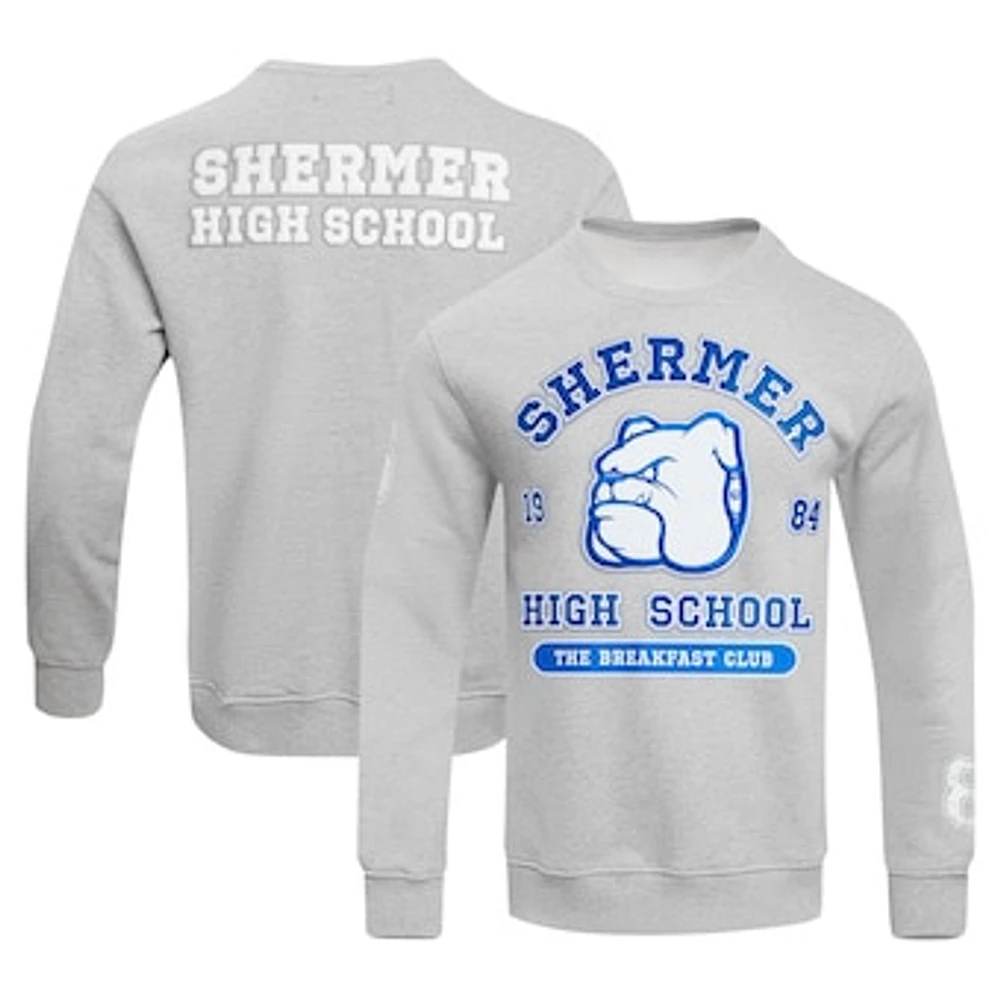 Men's Freeze Max Heather Gray The Breakfast Club Shermer High School Pullover Sweatshirt