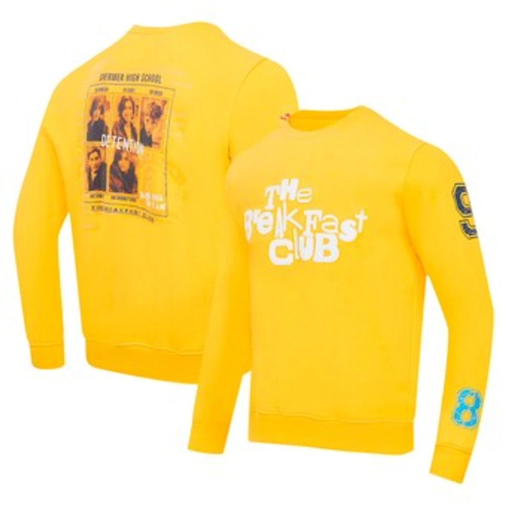 Men's Freeze Max Yellow The Breakfast Club Road Call Pullover Sweatshirt