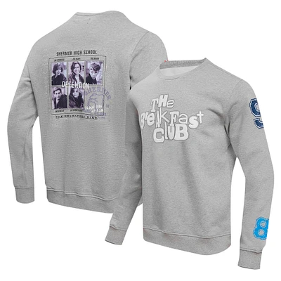 Men's Freeze Max Heather Gray The Breakfast Club Detention Pullover Sweatshirt