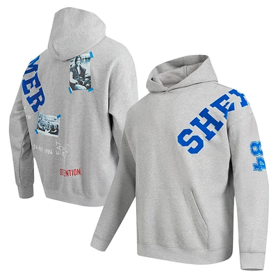 Men's Freeze Max Heather Gray The Breakfast Club Shermer Loose Fit Pullover Hoodie