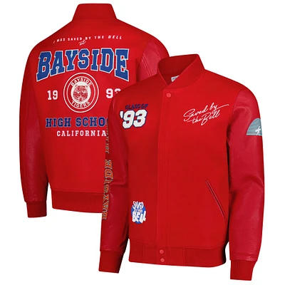 Men's Freeze Max Red Saved by the Bell Bayside High Full-Zip Varsity Jacket