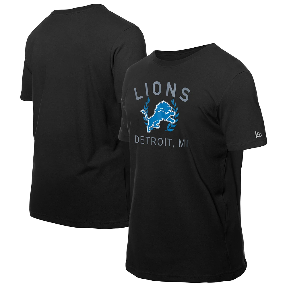 Men's New Era Black Detroit Lions 2025 NFL Draft T-Shirt