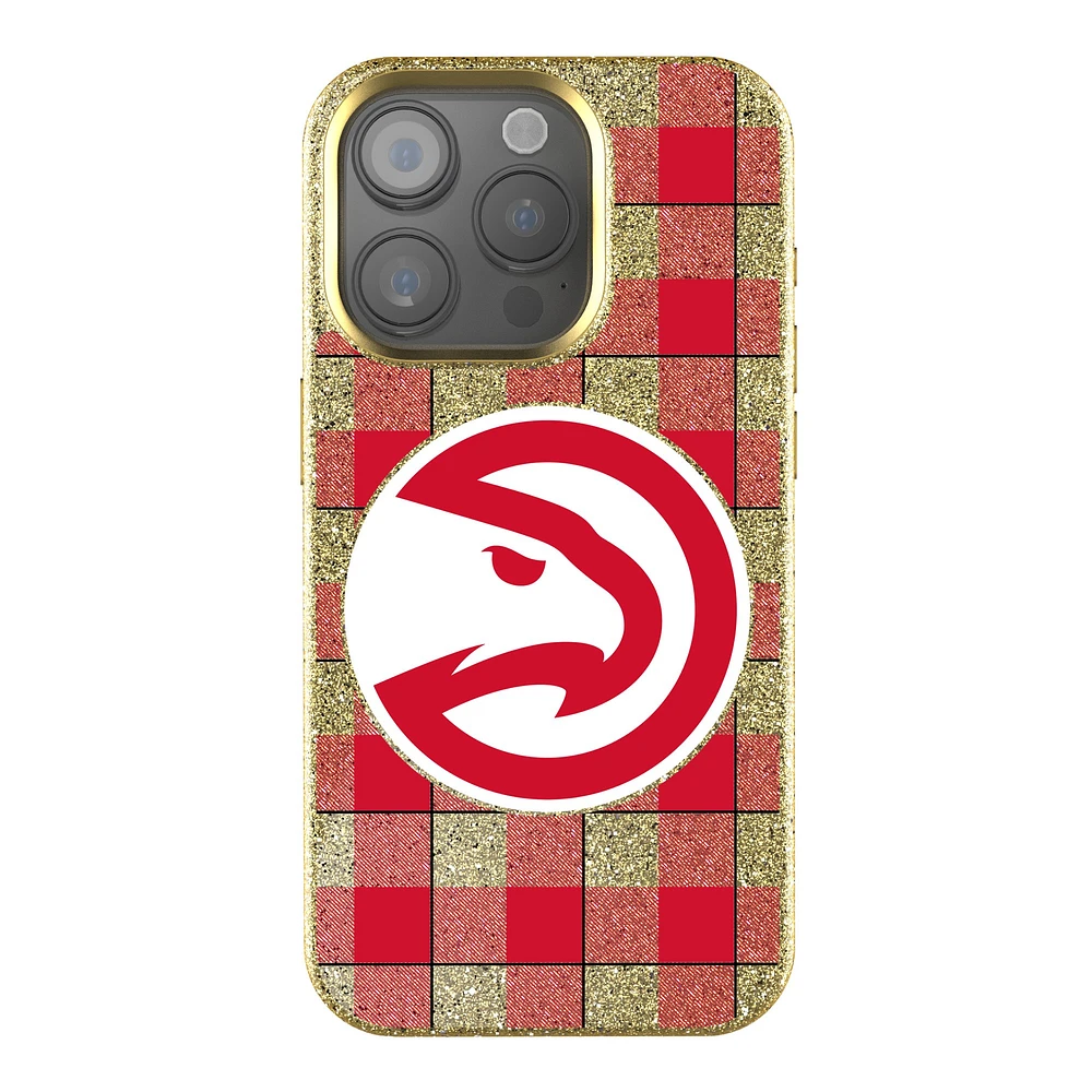 Keyscaper Atlanta Hawks Plaid iPhone Bling Case