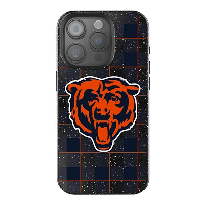 Keyscaper Chicago Bears Plaid Bling iPhone Case