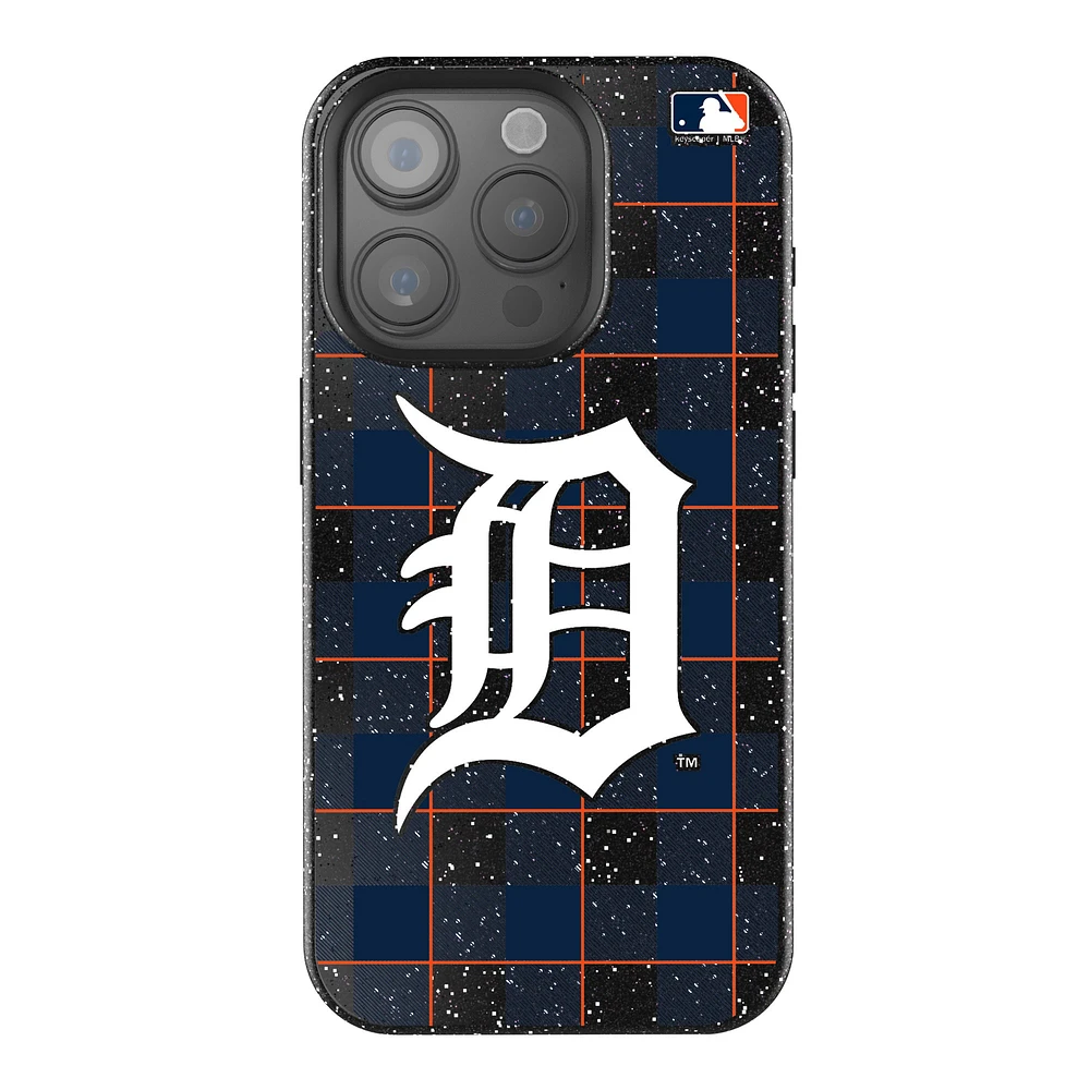 Keyscaper Detroit Tigers Plaid Bling iPhone Case