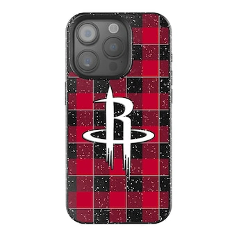 Keyscaper Houston Rockets Plaid Bling iPhone Case