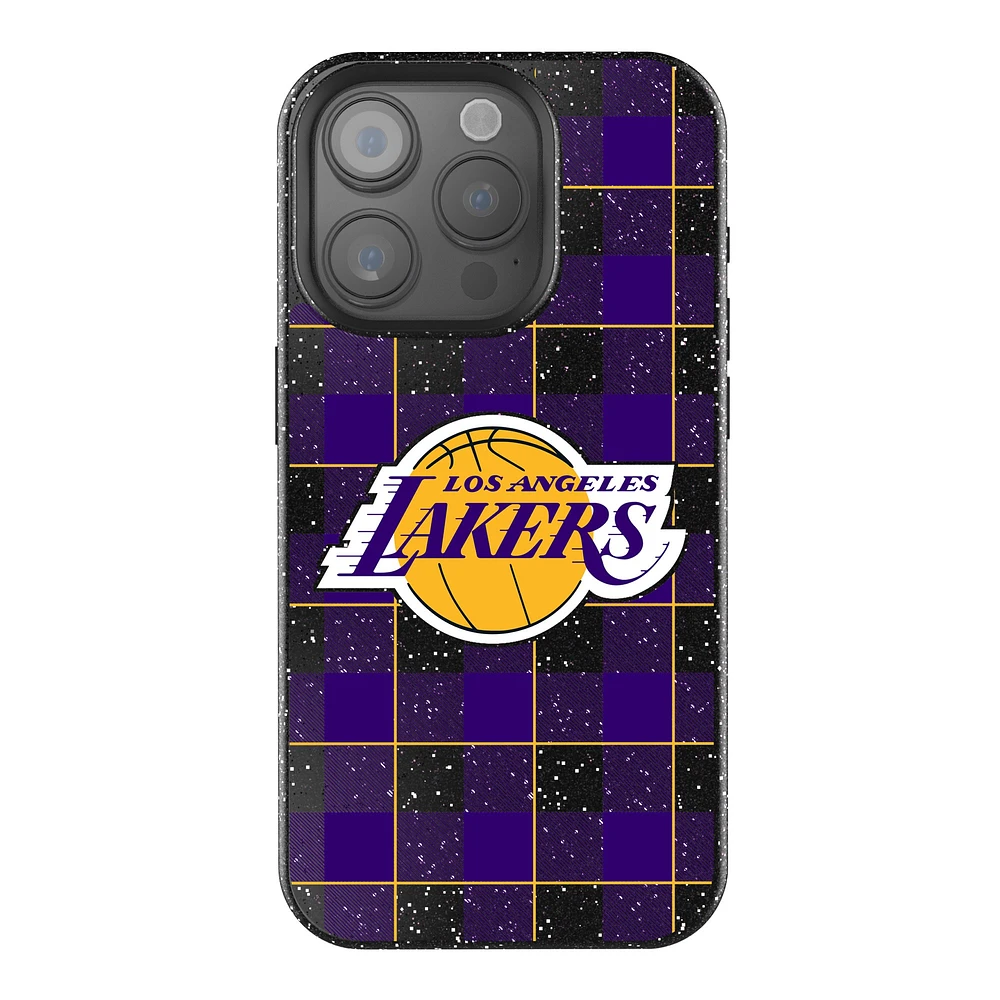 Keyscaper Los Angeles Lakers Plaid Bling iPhone Case