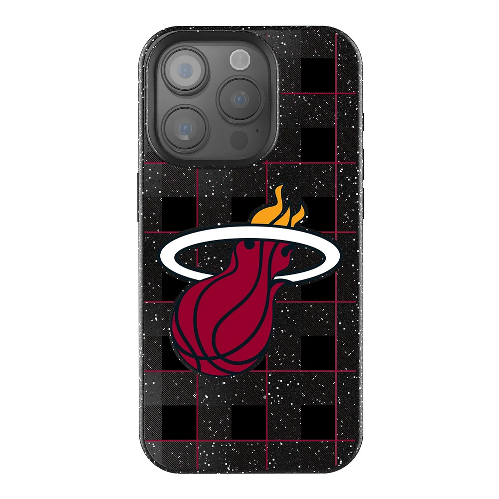 Keyscaper Miami Heat Plaid Bling iPhone Case