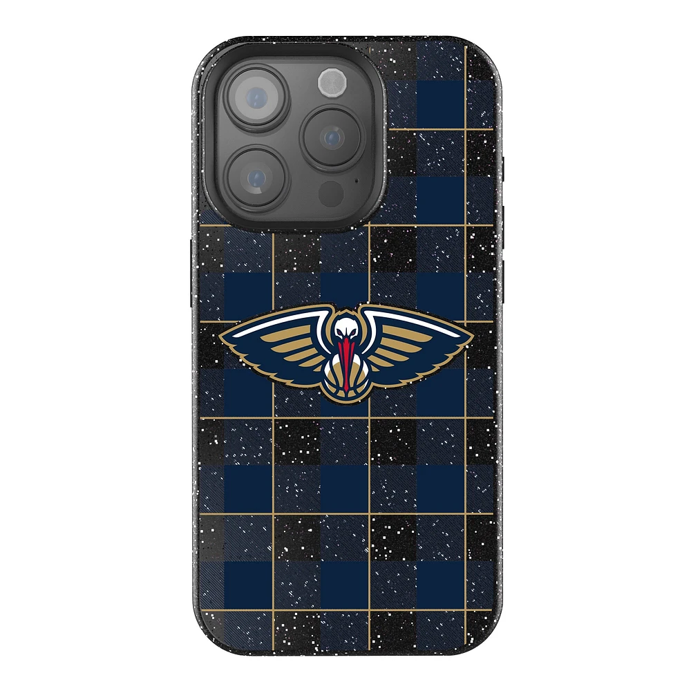 Keyscaper New Orleans Pelicans Plaid Bling iPhone Case