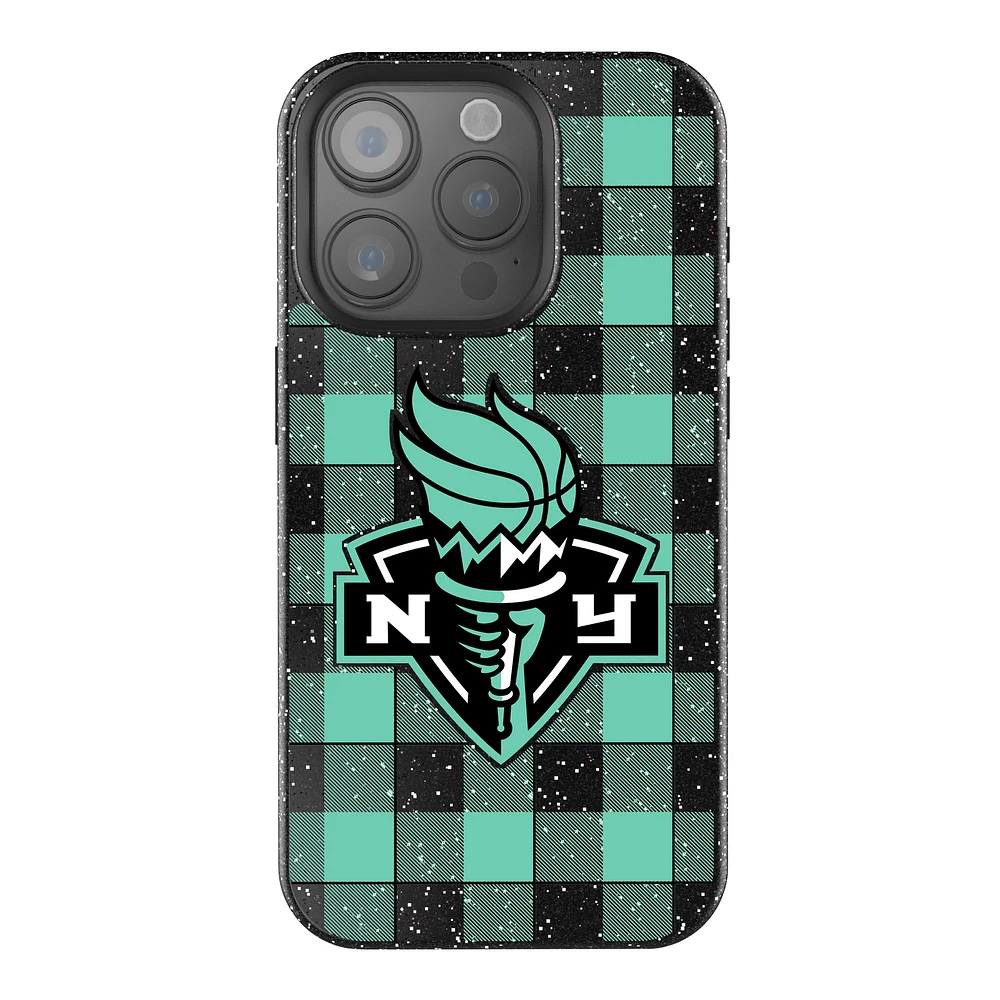 Keyscaper New York Liberty Plaid Bling iPhone Case