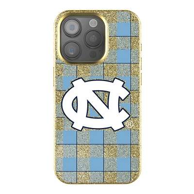 Keyscaper North Carolina Tar Heels Plaid Bling iPhone Case