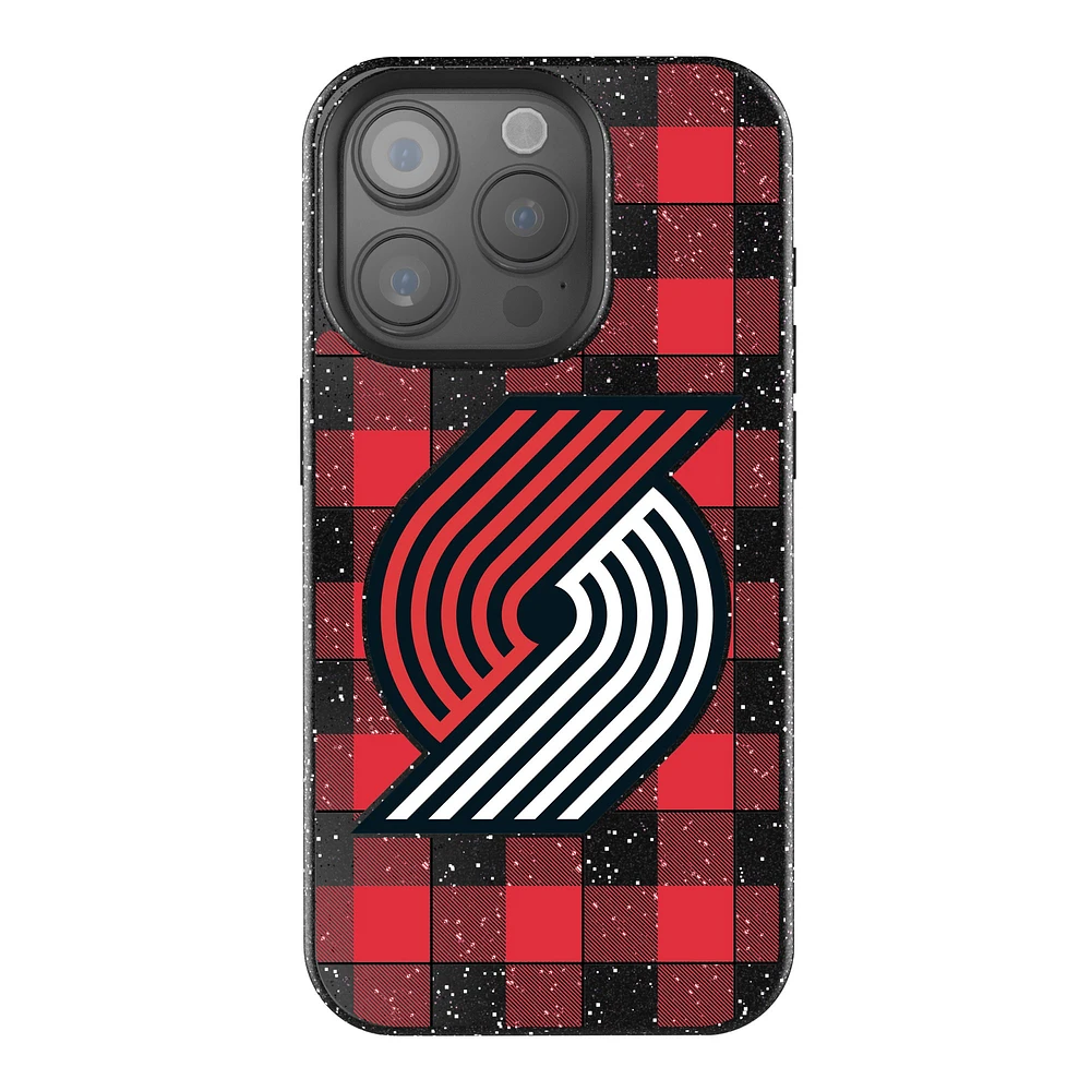 Keyscaper Portland Trail Blazers Plaid Bling iPhone Case