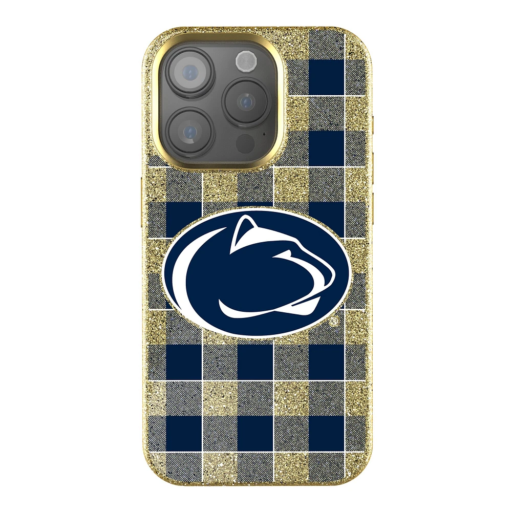 Keyscaper Penn State Nittany Lions Plaid Bling iPhone Case