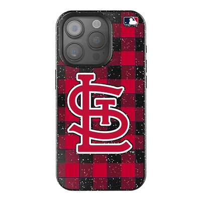 Keyscaper St. Louis Cardinals Plaid Bling iPhone Case