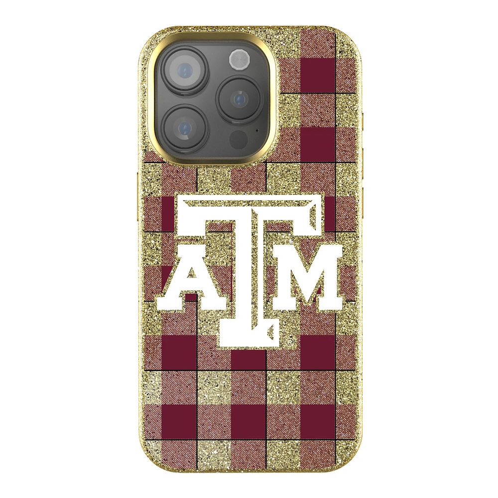 Keyscaper Texas A&M Aggies Plaid Bling iPhone Case
