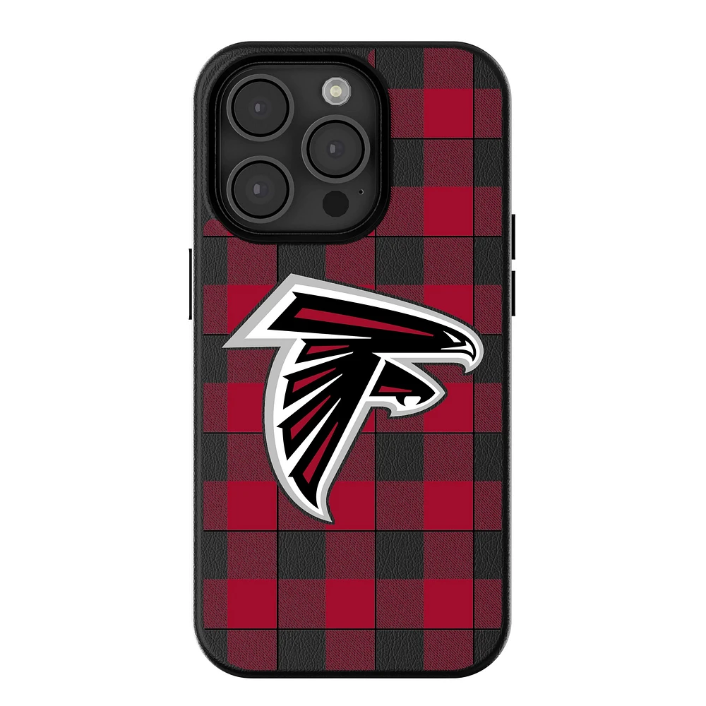 Keyscaper Atlanta Falcons Plaid Magnetic Bump iPhone Case