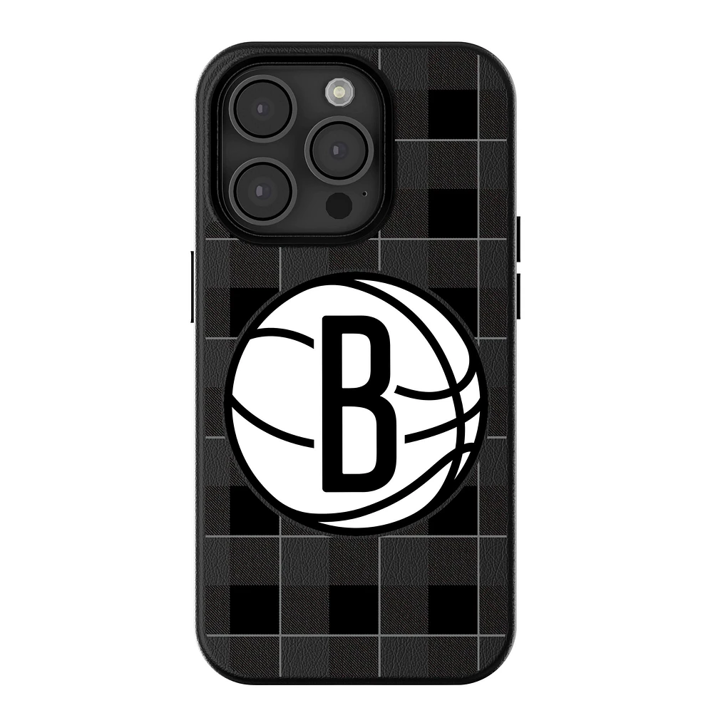 Keyscaper Brooklyn Nets Plaid Magnetic Bump iPhone Case