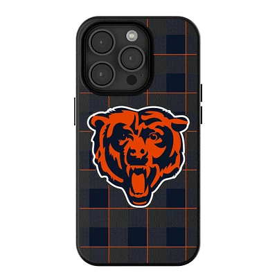 Keyscaper Chicago Bears Plaid Magnetic Bump iPhone Case