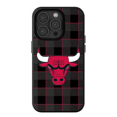 Keyscaper Chicago Bulls Plaid Magnetic Bump iPhone Case